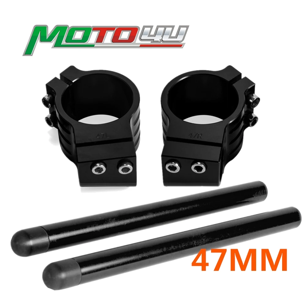 

For YAMAHA R3 R15 V3 2019 2020 CNC Motorcycle Handlebar Clip Ons 47MM Clamp Clip On Fork Handle Bar Fork Tube Cafe Racer 1Pair