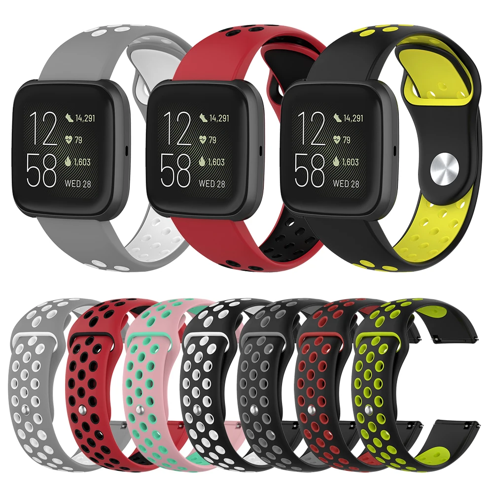 Replaceable watch accessories for Fitbit Versa 2 Band Watchband for Fitbit Versa lite Versa2 Smartwatch Silicone Strap Bracelet