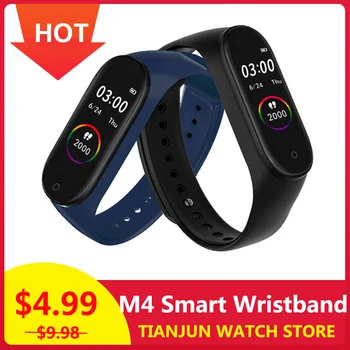 

M4 Smart band Heart Rate Blood Pressure Sleep Monitoring Smart Bracelet Fitness Tracker Waterproof Sports Watch For Men Women