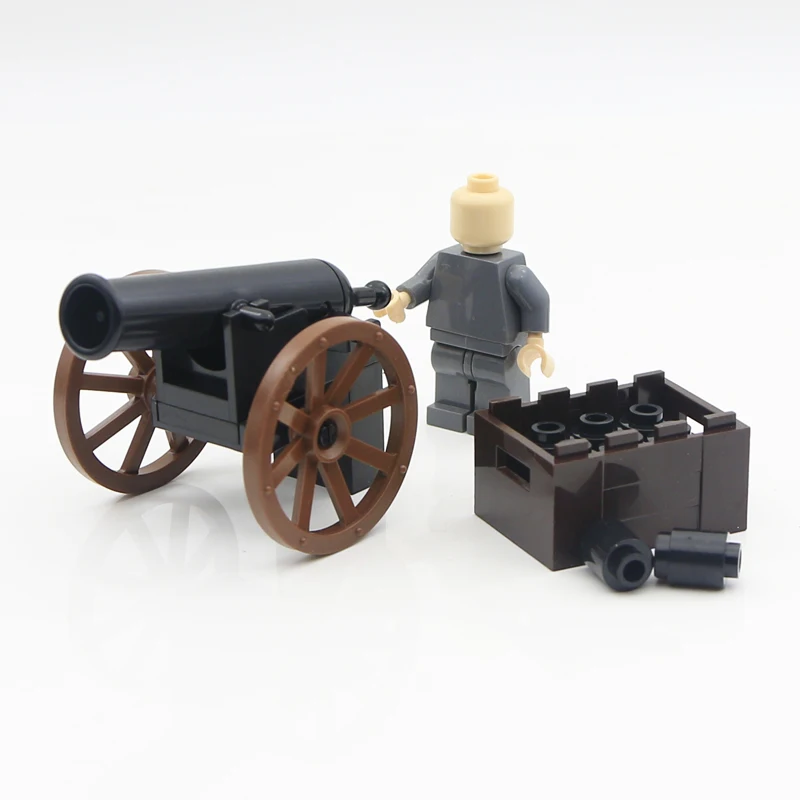 LegoINGlys WW2 Military Building Blocks Roman Army Medieval Soldier Cannon Accessories Brick Parts Gun Carrier Weapon Model Toys (8)