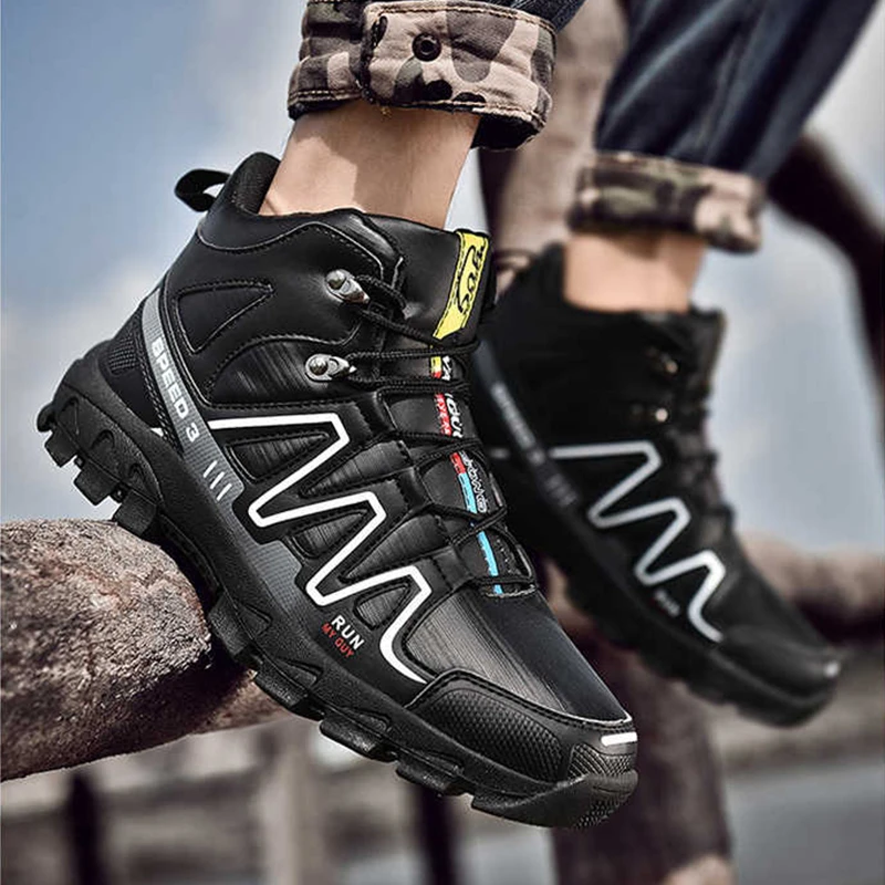 

New Style Men Hiking Shoes Winter Outdoor Walking Jogging Shoe Mountain Sport Boots Climbing Sneakers High Quality Free Shipping