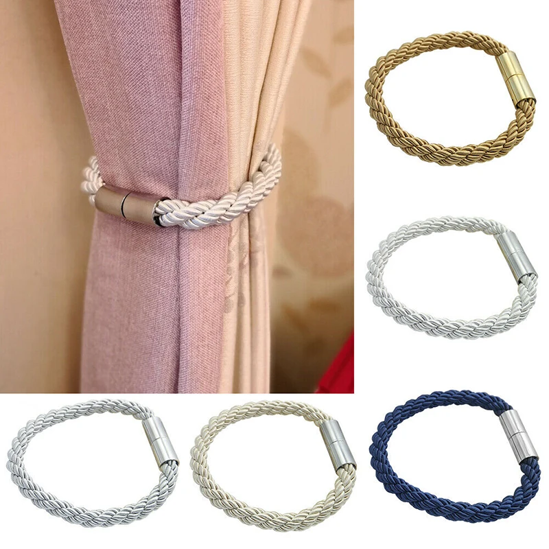 

Magnetic Curtain Strap Decorative Accessories Simple Tie Rope Accessory Rods Accessoires Back Holdbacks Buckle Clips Hook Holder