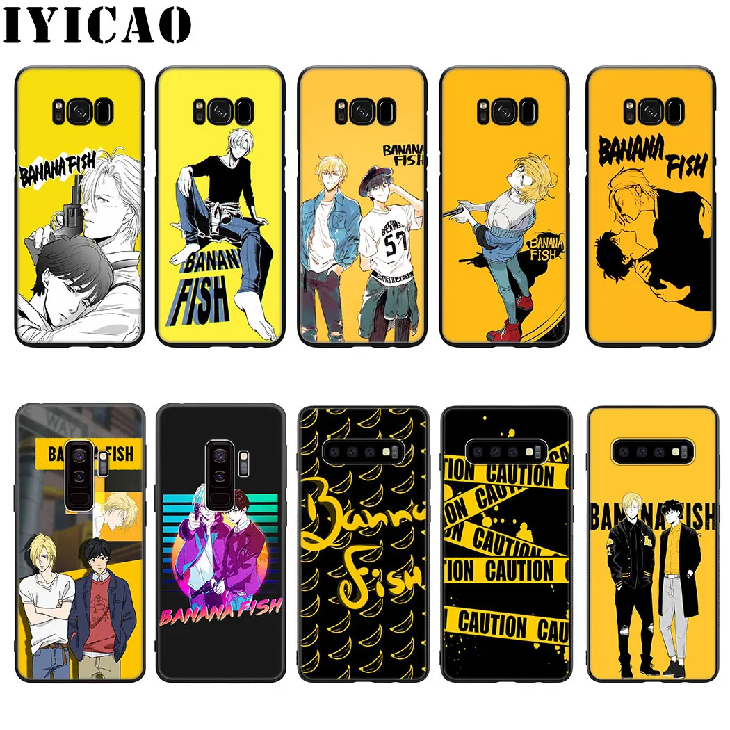 Banana Fish Silicone Soft Phone Case for Samsung Galaxy S20 S10 S9 S8 Plus Lite Ultra S6 S7 Edge S10e TPU Cover |