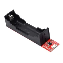 Kit de bricolage Micro USB 5V 1A 18650 TP4056 Module de chargeur de batterie au Lithium + 18650 boîtier de batterie(China)