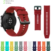 22Mm Horloge Band Voor Huawei Horloge Gt 2/2e/3 Pro Siliconen Smartwatch Riem Armband Samsung Galaxy horloge 3/45Mm/46Mm S3 Band