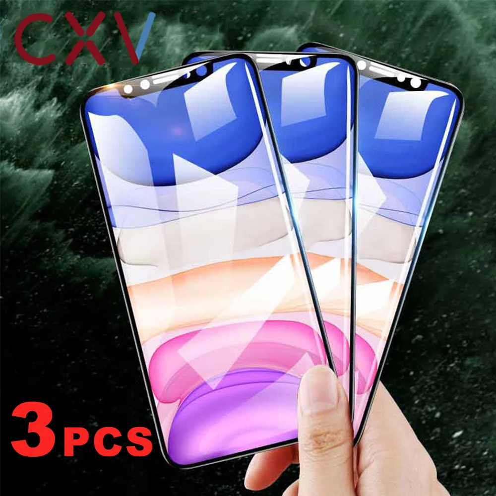 3 шт. закаленное стекло на Windows для iphone 11 Защита экрана 11Pro Max X XR XS защитное