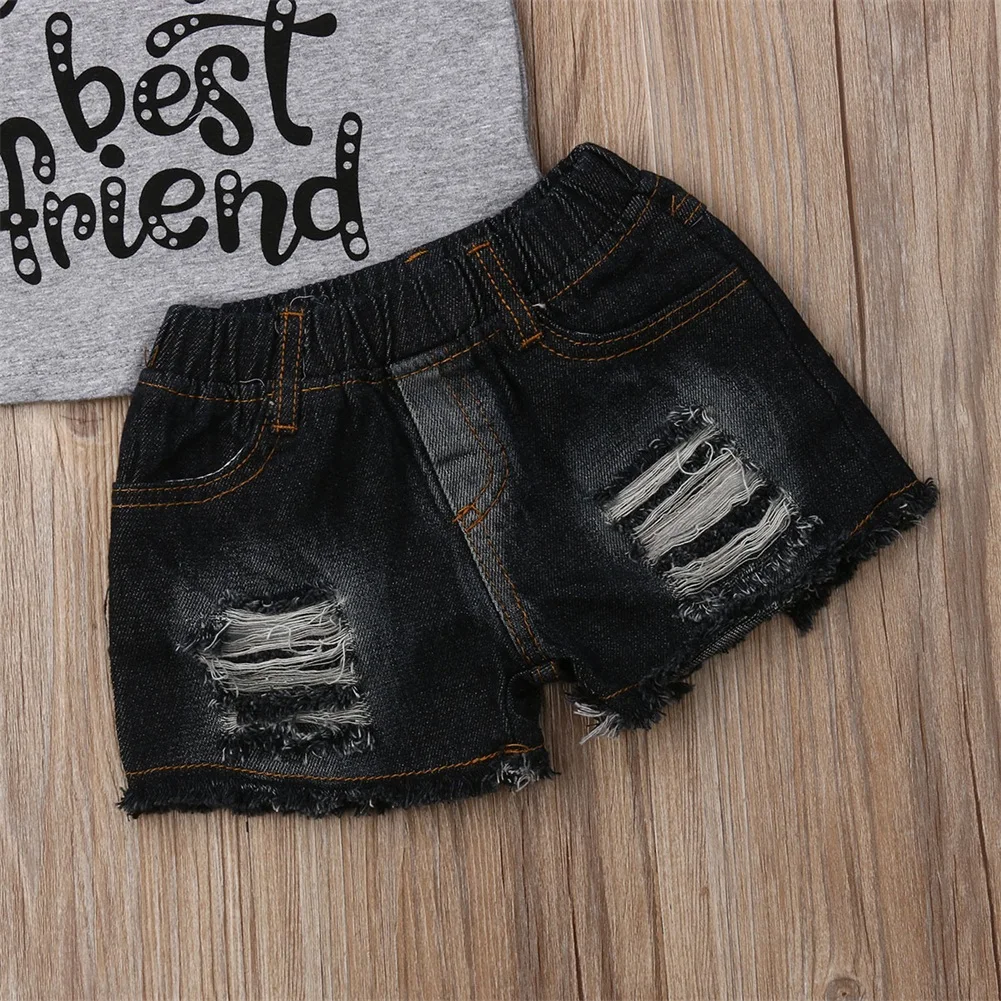pudcoco Children Clothing Suits For Girls Clothes Kids Toddler Enfant Fille Infantis Outfits Friend Kid 2pcs Tops+Shorts