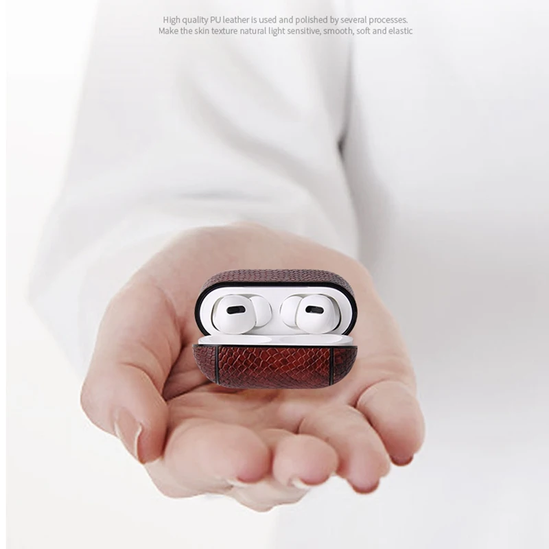 Чехол для наушников для Airpods Pro, кожаный чехол, Роскошный чехол для наушников без проводов, чехол для Apple Airpods Pro 3, кожаный чехол