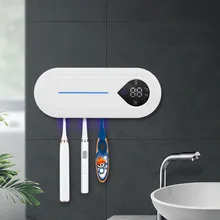 

New Smart Toothbrush Holder UVC Ultraviolet Toothbrush Sterilizer Portable Air-drying Sterilization Bathroom Shelves