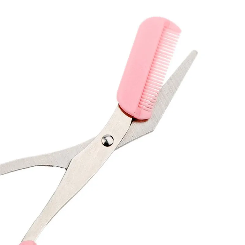 Eyebrow Trimmer Scissor with Comb Facial Hair Removal Grooming Shaping Shaver Cosmetic Makeup Accessories Makeup Tool 5