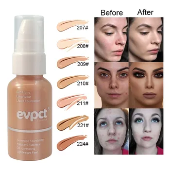 

Matte Liquid Foundation Moisturizing Cover Blemishes Even Skin Tone Waterproof Foundation