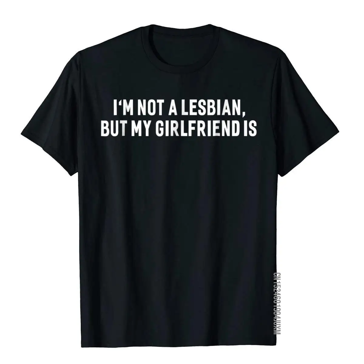 I'm Not A Lesbian But My Girlfriend Is Funny Gay T-shirt__97A2683black