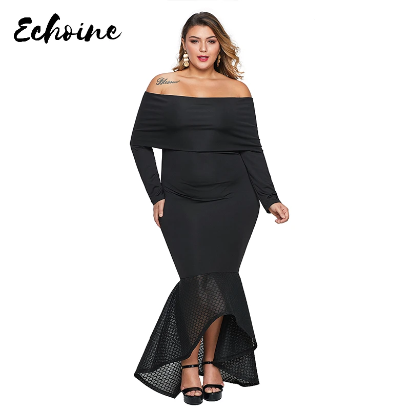 fishtail dress plus size