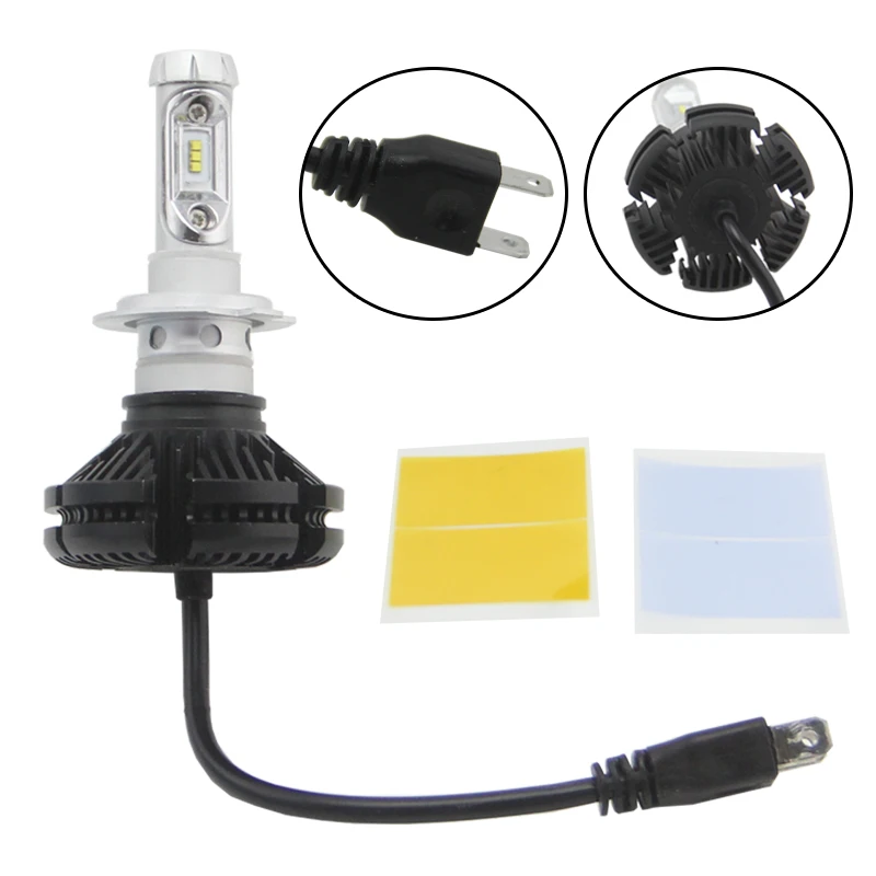 Bedehon автомобильный светильник X3 светодиодный Headlgiht лампы зэс чип-диод 50 Вт 6000LM 6000K IP67 9003 9005 HB3 9006 HB4 H1 H4 HB2 H7 H11 из 2 предметов распродажа