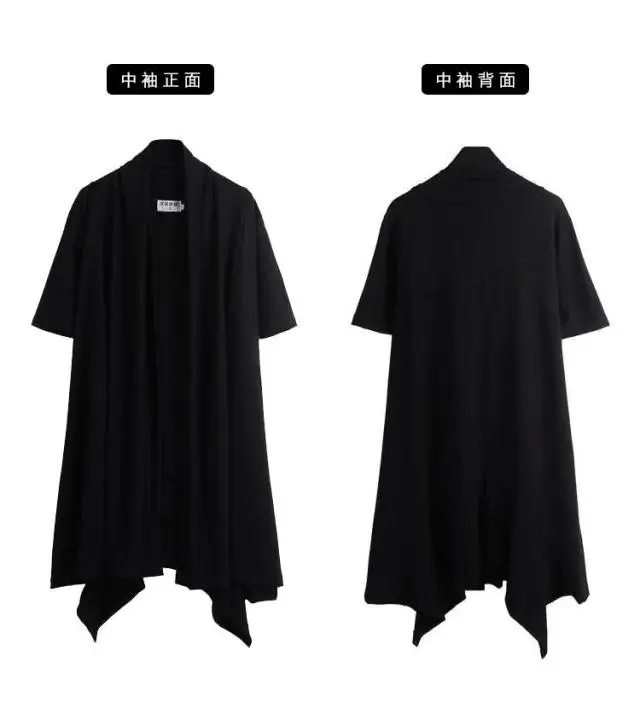 Autumn winter men gotico punk rock trench coat long jacket cloak men vintage black hooded overcoat cardigan gothic style coats