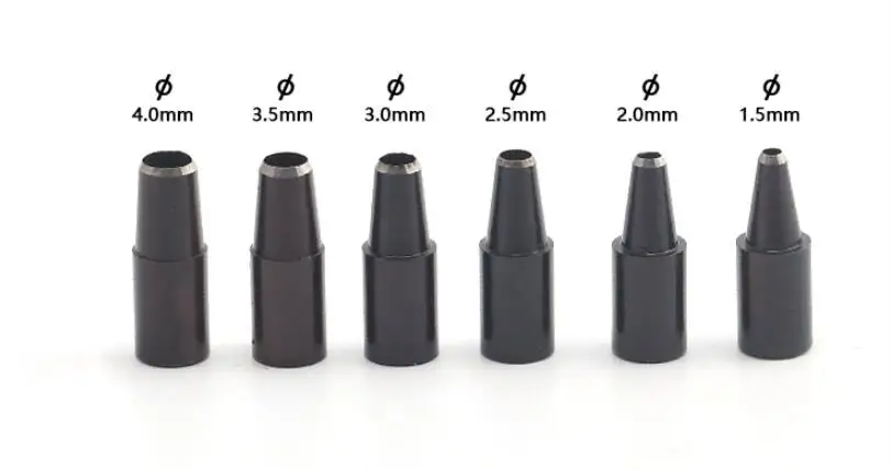 1 set Belt Puncher leather with 6 Sizes Tips hole punches cut leather punching tool DIY craft leather supplies