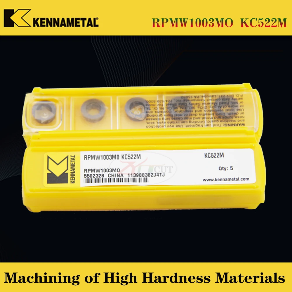 

10PCS kennametal RPMW1003MO-FS KC725M SPMIC9 KC522M KCPK30 Milling inserts made of stainless steel with high hardness