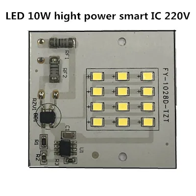 1 шт., 20 шт., 50 шт., SMD 10 Вт, 2835 светодиодный лампочка, PCB, с регулируемой яркостью, интегрированный Интеллектуальный IC драйвер, 6500 K, 10 Вт, 220 В, blubs, уличный прожектор, светильник