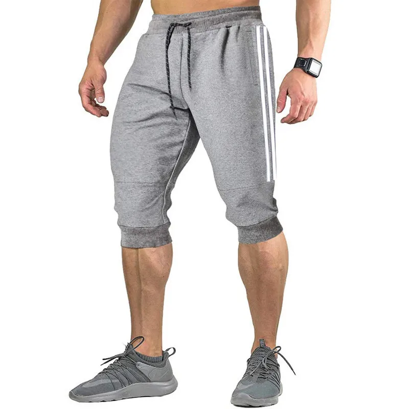 2022 New Men Jogger Casual Slim Harem Shorts Soft 3/4 Trousers Fashion New Brand Men Sweatpants Summer Comfy Male Shorts  XXXL casual shorts for men