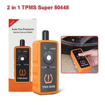 

2 in 1 TPMS 50448 Super dual function supports For G M For Ford Auto Tire Pressure Monitor Sensor Tool with color box