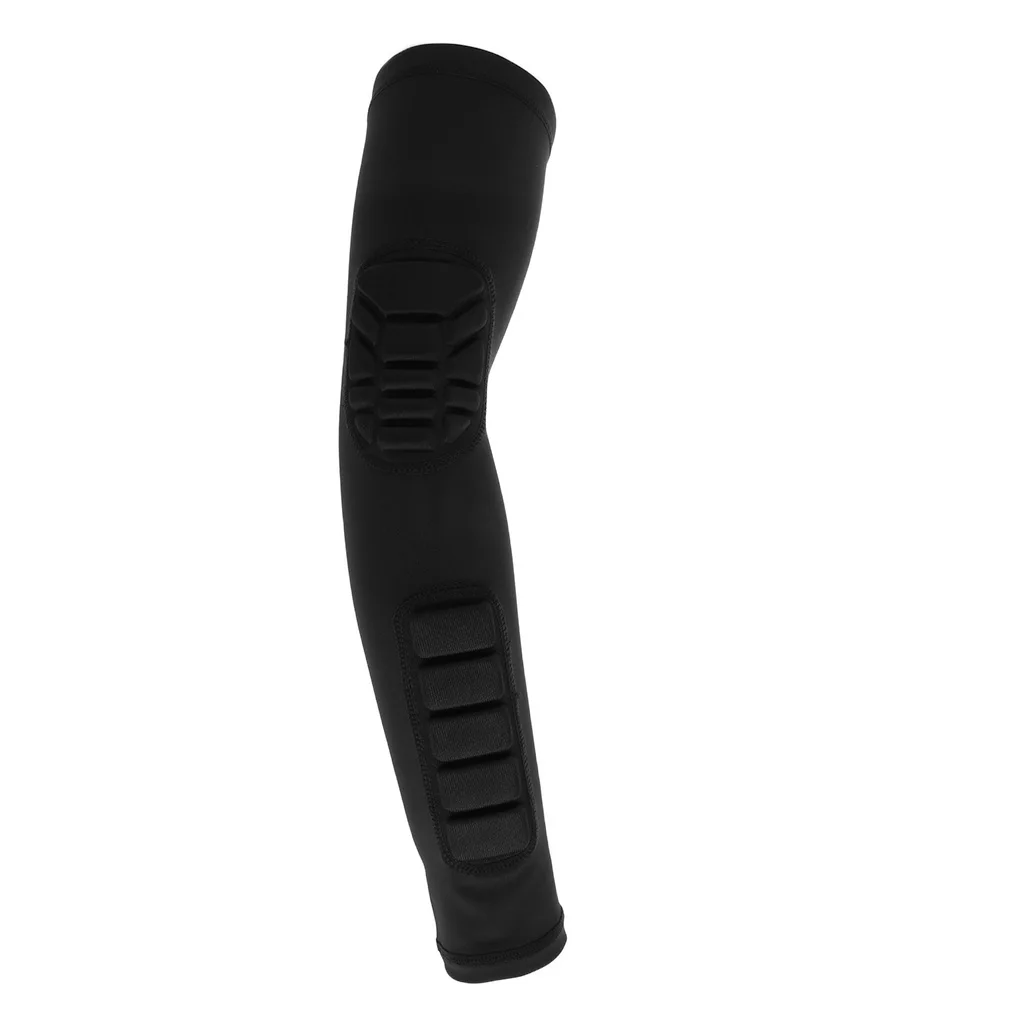 Баскетбольный футбол Honneycomb Pad локоть поддержка Brace компрессионный рукав рука протектор синий/черный