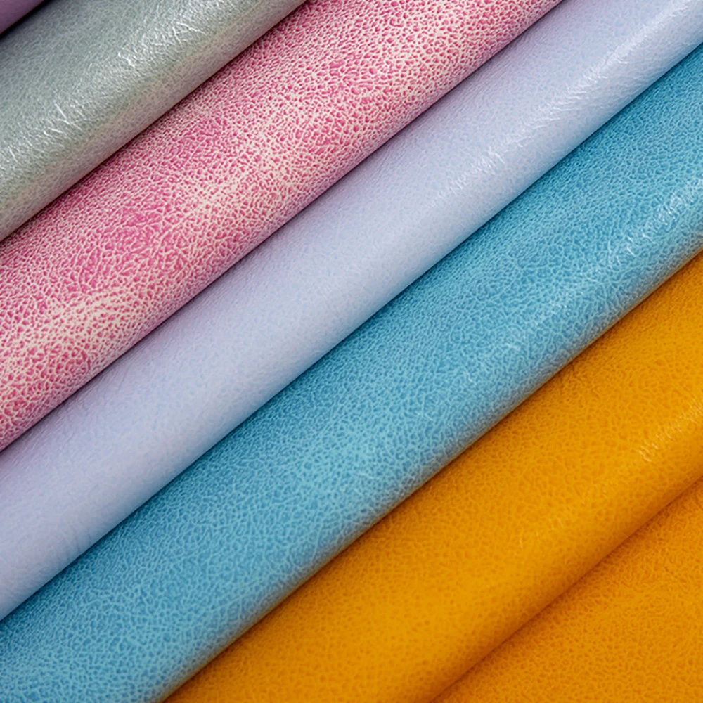 

Lychee Life 29x21cm Synthetic Leather Fabric A4 Colorful PU Fabric DIY Handmade Sewing Clothes Supplies Decorations