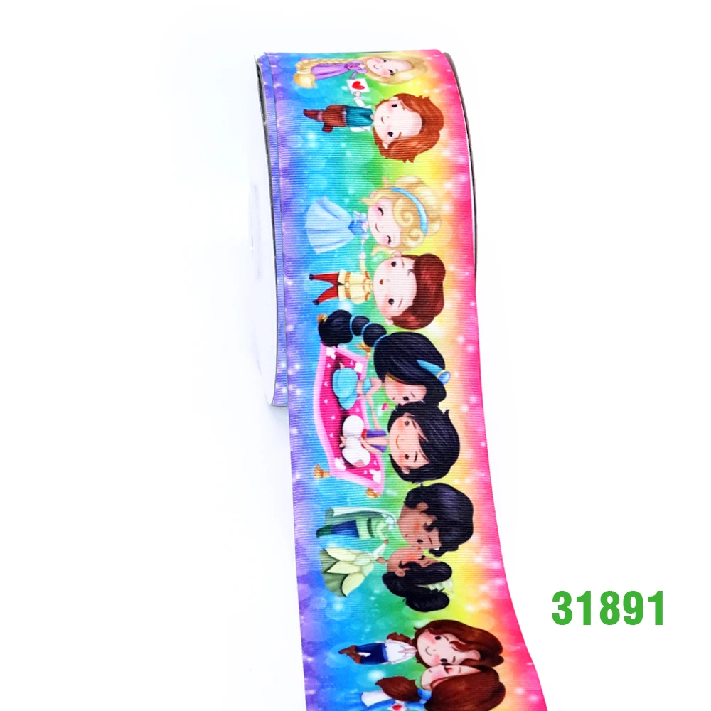 31891 50 ярдов в размер мультфильм ленты напечатанные grosgrain ленты 31881 - Цвет: 31891