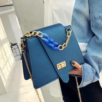 

Luxury brand handbag 2020 fashion new quality PU leather Women's Designer Handbag Chain Tote bag Lock Shoulder Messenger Bag