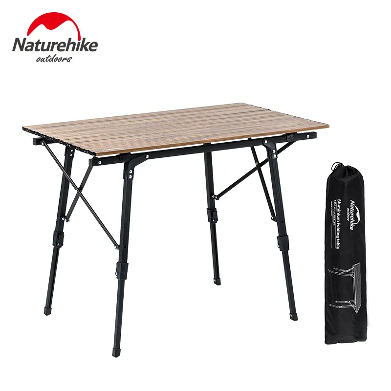  Naturehike Camping Table Portable Telescopic Folding Table Outdoor Picnic Multipurpose Tables Wood 