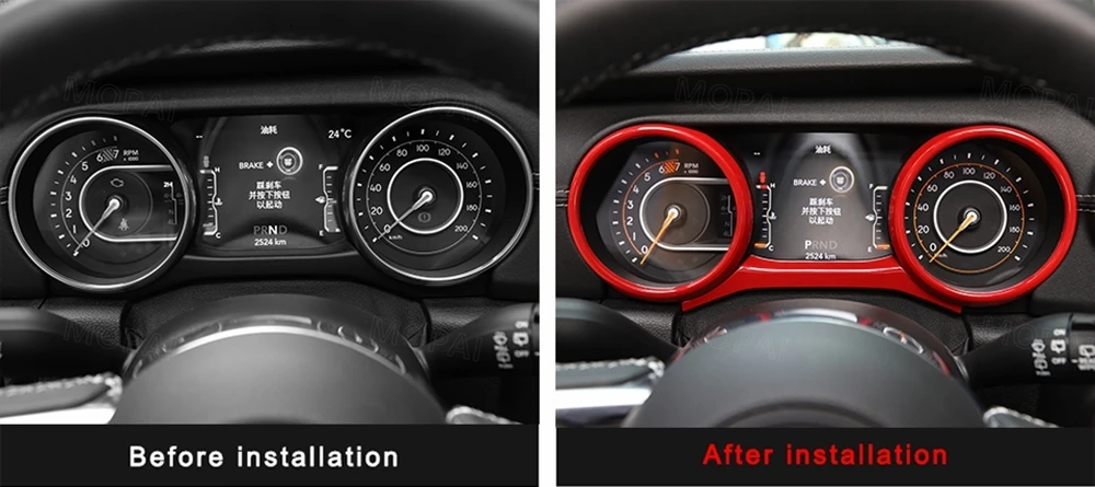 MOPAI интерьерные молдинги для Jeep Wrangler JL украшения для приборной панели автомобиля наклейки для Jeep JL Wrangler аксессуары