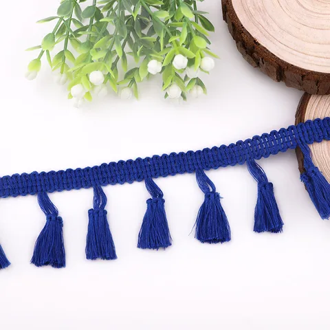 Cotton Fringe 5/10Yards 4.0cm Lace Tassel Trimming Colorful Ribbon Garment Sewing Accessory Curtain Decorative