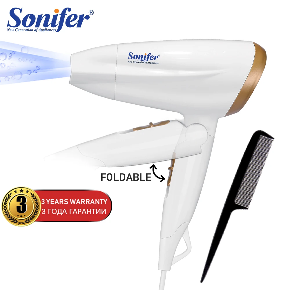 Travel 1400W Hair Dryer Powerful Foldable Easy To Carry Collect Blow Hair Styler Fan Hairdressing B