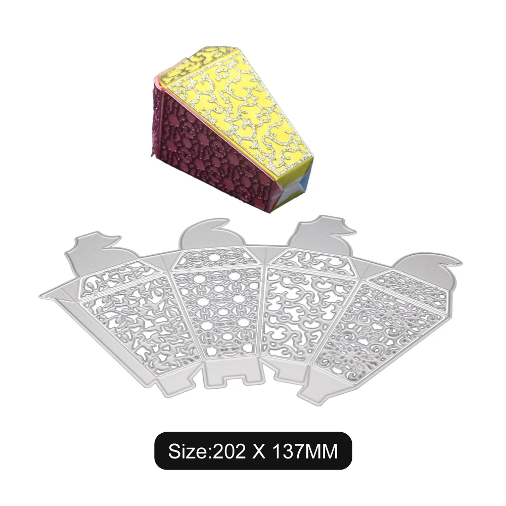 Cutting DiesThree-dimensional Gift Box / Three-dimensional Box / Candy Box Metal Stencil For Card Making Happy Birthday Dies New