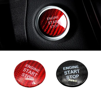 

For Mercedes Benz C E GLC GLA CLA ML GL Class W205 W213 X253 X156 C117 Carbon Fiber Engine Start Stop Button Sticker Cover Trim