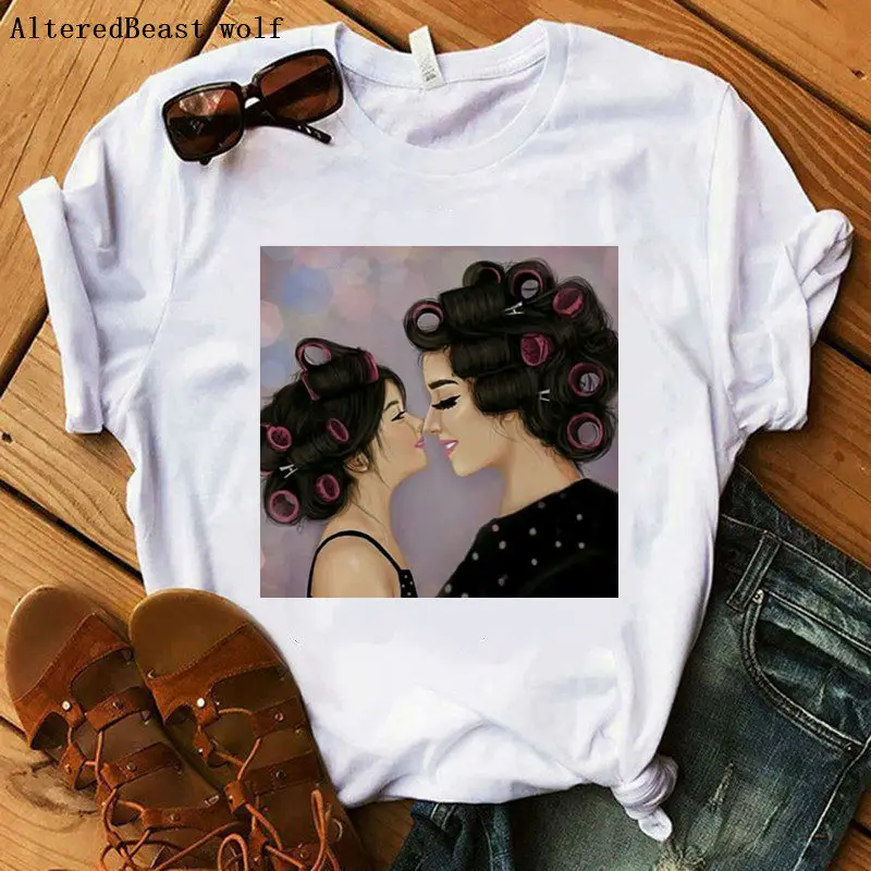 

2020 Fashion Mom T-Shirt Women Casual Short Sleeve Print Cute Mama T-shirt Female Harajuku Plus Size Tops Graphic Tees Clothes