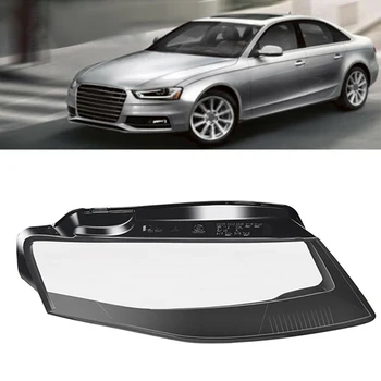 

Car Clear Headlight Lens Cover Replacement Headlight head light lamp Shell Cover for-A u d i A4 B8 2008-2012 right