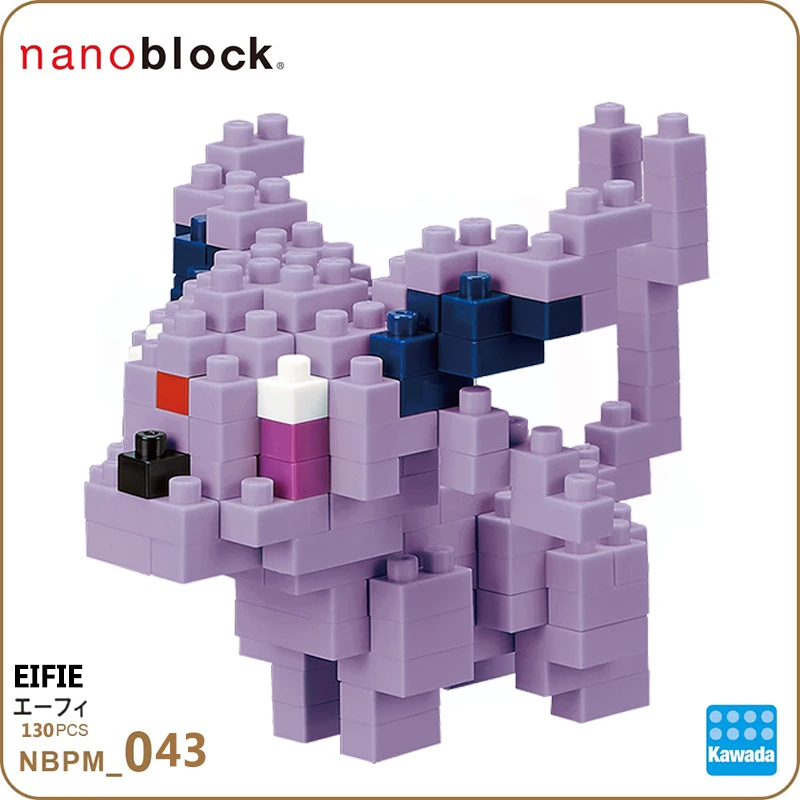 NANOBLOCK маленький зерновой миниатюрный Алмазный строительный блок для взрослых Строительная игрушка Покемон ESPEON NBPM 043