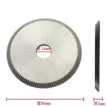 P526 HSS подъем 80*5*16 мм 110T* 40 градусов лезвие для резца ключей для WENXING 217 или 100G2 режущее колесо фрезерный диск пилы