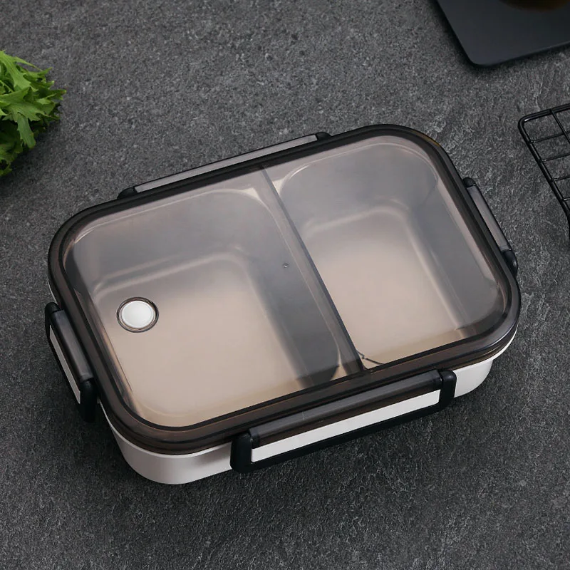 White WORTHBUY японский детский Ланч-бокс герметичный Bento box 304 контейнер для еды из нержавеющей стали для детей школьная коробка для еды - Цвет: White