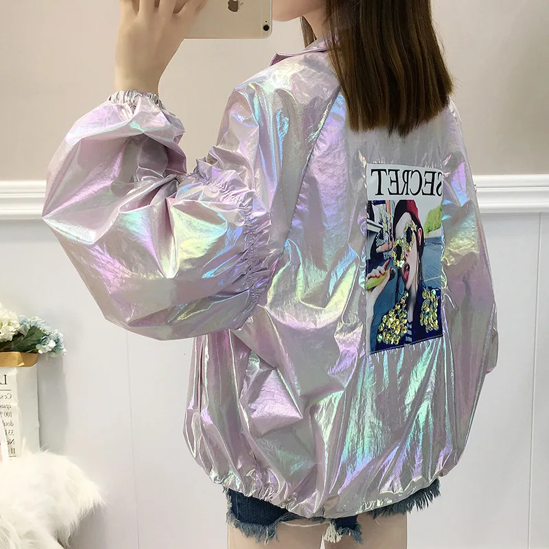 

2019 Summer New Style Coat Women's Thin Short UV-Protection Tops Loose-Fit Coat Sun Protection Clothing