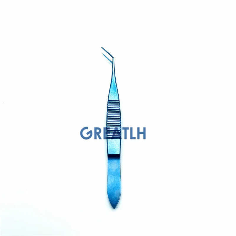 Tweezers Ophthalmic Forcep Titanium Toothed 85mm ophthalmic eye surgical instrument | Красота и здоровье