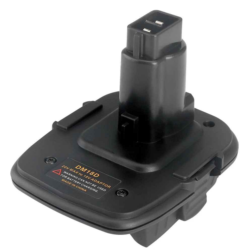 

DM18D Battery Converter Adapter For DeWalt Tools Convert 20V Li-Ion Battery Milwaukee M18 to 18V NiCad NiMh Battery DC9096