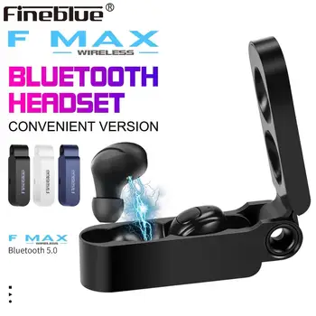 

Fineblue F MAX TWS Bluetooth Earphone Wireless Headset Stereo Earbuds with Charging Box for All Bluetooth Tablet Smart Phone new