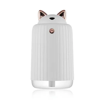 

KBAYBO 380ML Cute Cat Humidifier Ultrasonic Air Diffuser USB Fog Machine Air Purifier Freshener For Car Office With LED Lights