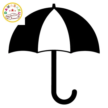 

Personalized Umbrella Car Decoration Accessory Sticker Decoration Pvc Creative Motorcycle Car Sticker, Black/white, 16cm*15cm