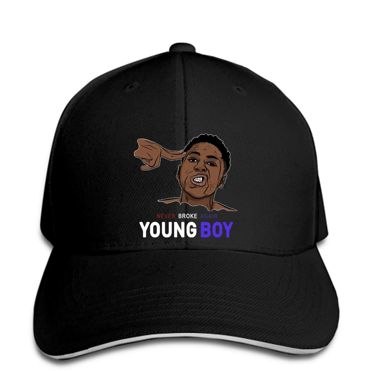 Youngboy черная темно-синяя бейсбольная кепка, Мужская классная Повседневная бейсбольная кепка, мужская бейсбольная Кепка унисекс, остроконечная Кепка