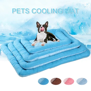 

Summer Pet Cooling Mat Cool Bed Dog Cat Cushion Pads Home Outdoor Puppy Seats Washable For Small Medium Large Dogs Car