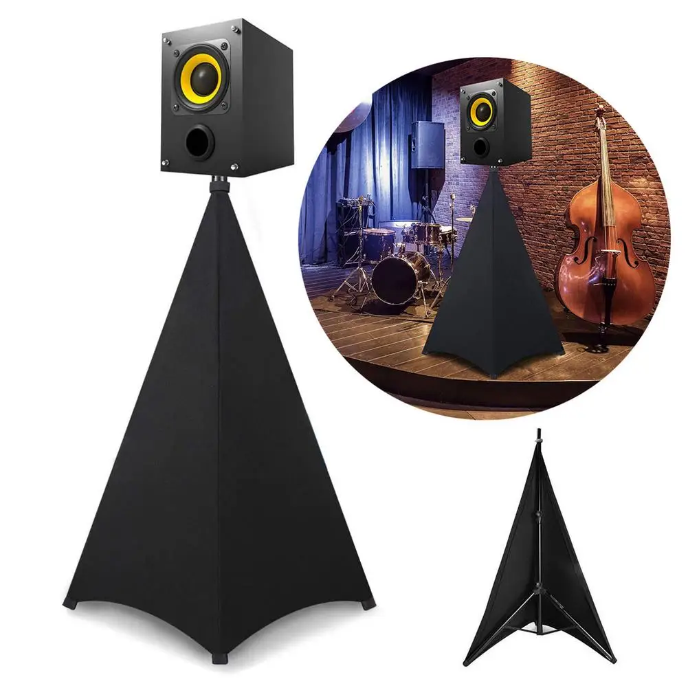 Universal Dj Light Speaker Stand Cover Triple Sided Tripod Skirt Scrim Stretchable Material (Tripod Not Included) | Электроника