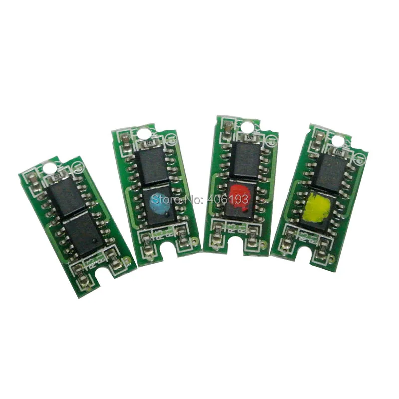 4X чип сброса картриджа с тонером для принтера Epson C1700 1700 C1750 1750 CX17 для S050614 S050613 S050612 S050611