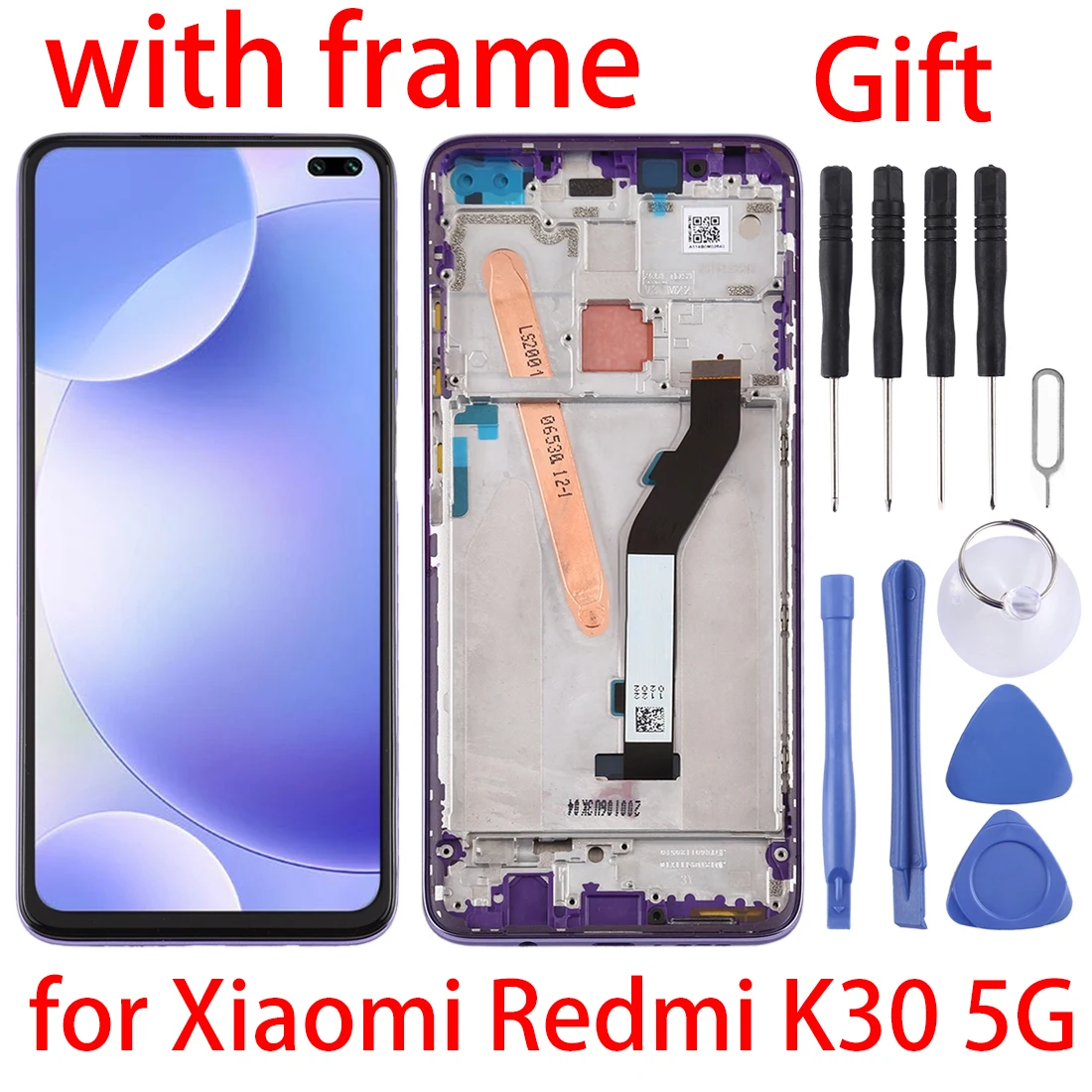 

Новинка для Redmi K30 телефон с ЖК-экраном и дигитайзером в сборе с рамкой для Xiaomi Redmi K30
